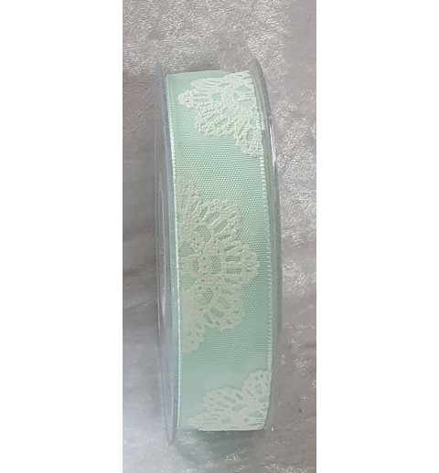 Dekoband Blume mint