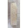 Dekoband Blume beige