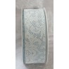 Dekoband Spitzenmuster weiss/hellblau