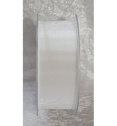 Dekoband Organza weiss
