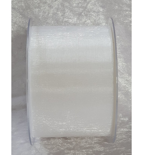 Dekoband Organza weiss