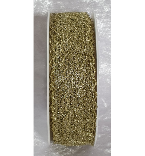 Spitzenband gold