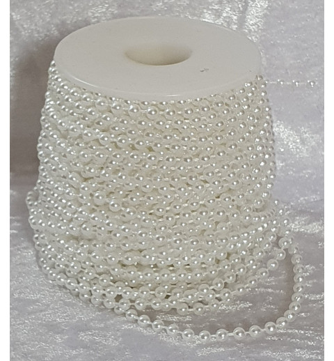 Perlen Band weiss