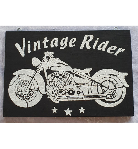 Schild Vintage Rider