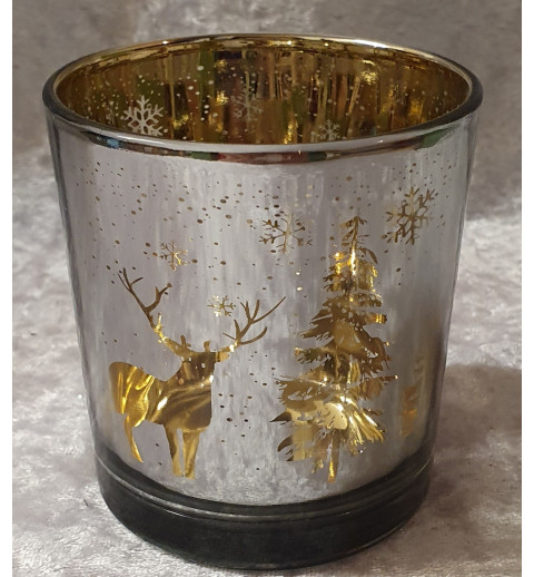 Teelicht Glas Hirsch