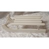 Holz Schlitten weiss