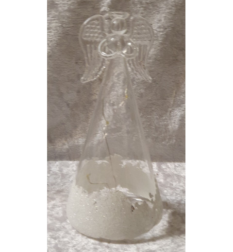 Glas Engel mit Led