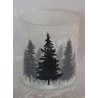 Teelicht Glas Wald