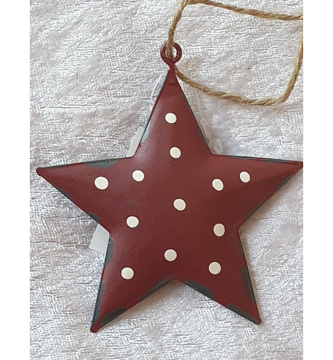 Metall Stern bordeaux