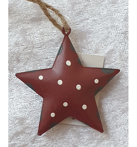 Metall Stern bordeaux