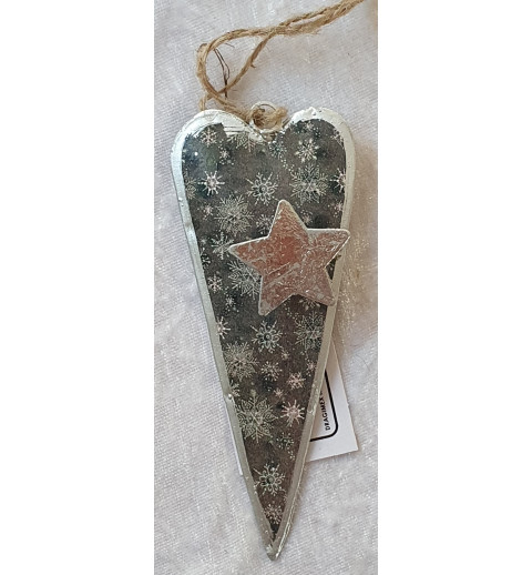 Metall Herz mit Stern