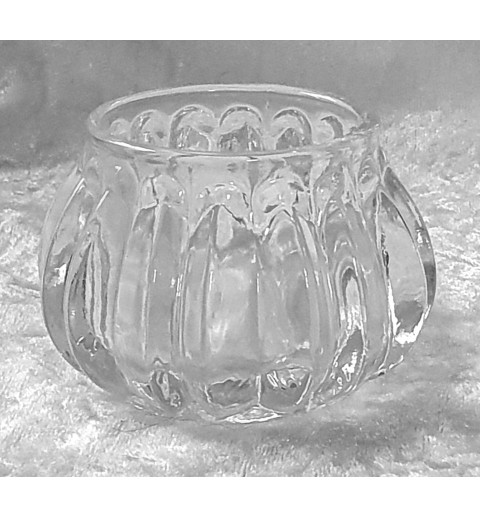 Teelicht Glas weiss