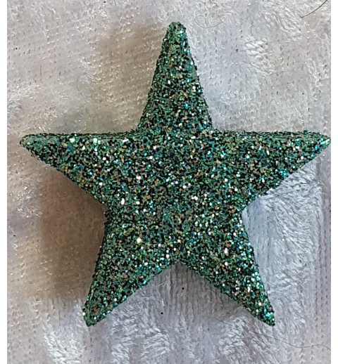 Glitter Stern Petrol