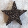 Glitter Stern Schwarz