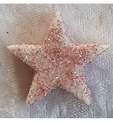 Glitter Stern Rosa