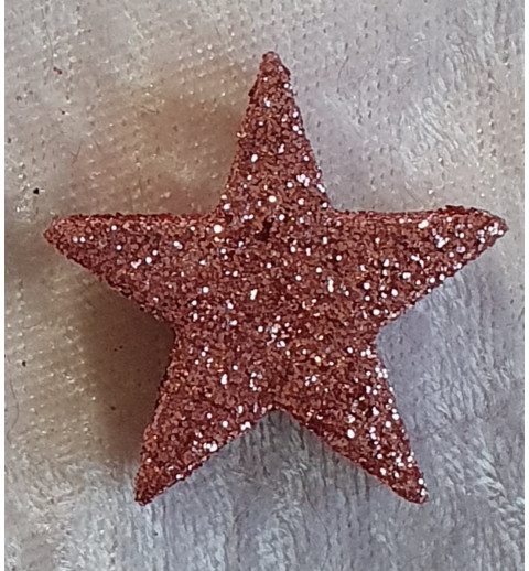 Glitter Stern Mauve