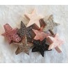 Glitter Stern Taupe
