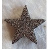 Glitter Stern Silber