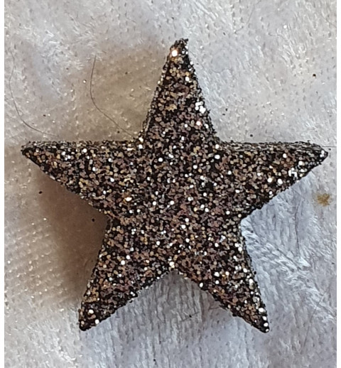 Glitter Stern Silber