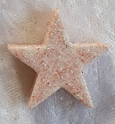 Glitter Stern Hellrosa