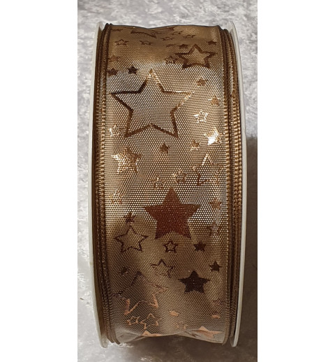 Deko Band Sterne gold