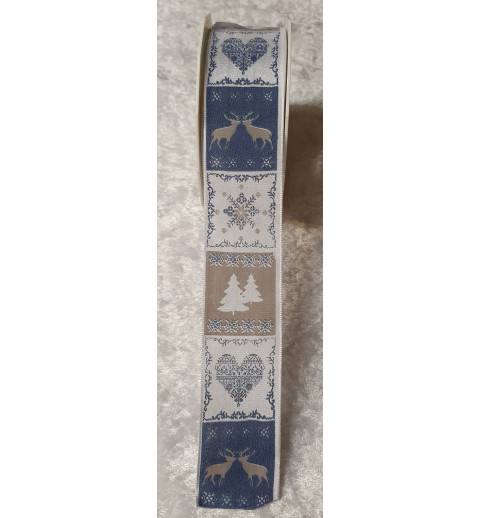Deko Band Hirsch Jeans-Style