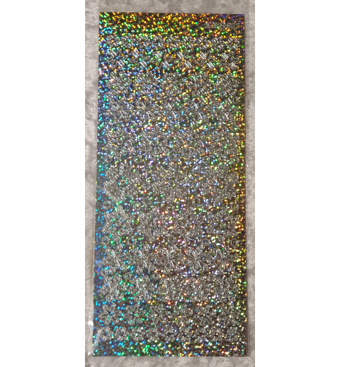 Sticker Schneeflocken hologramm