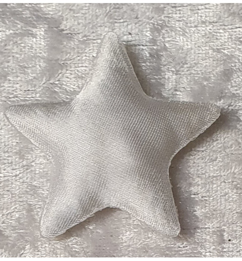 Stoff Stern weiss
