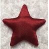 Stoff Stern weinrot