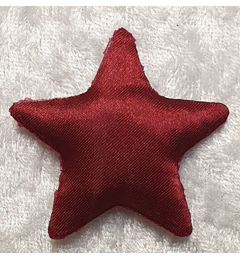 Stoff Stern weinrot