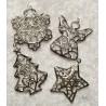Metall Tannenbaum silber