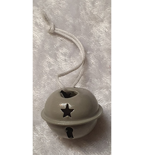 Metall Glocke taupe