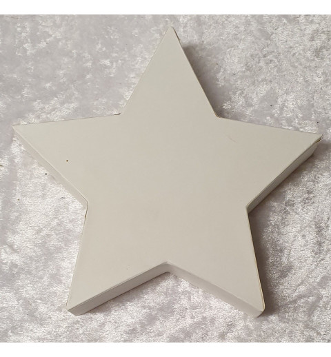Pappmache Stern weiss