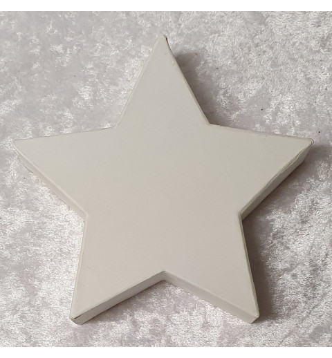 Pappmache Stern weiss