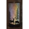 Glas Winterwald mit Led