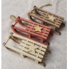 Holz Schlitten rot