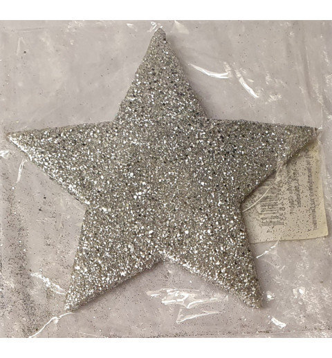 Glitzer Stern silber