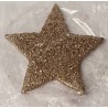 Glitzer Stern braun