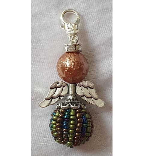 Perlen-Engel bronze/grün