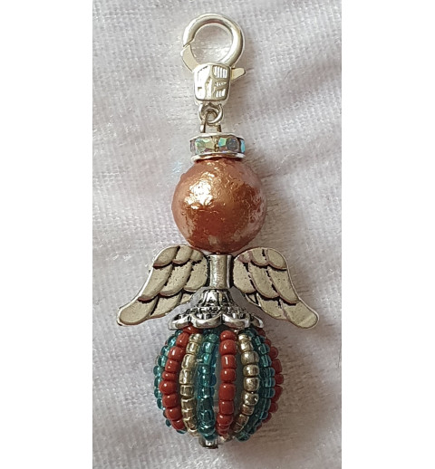 Perlen-Engel bronze/braun