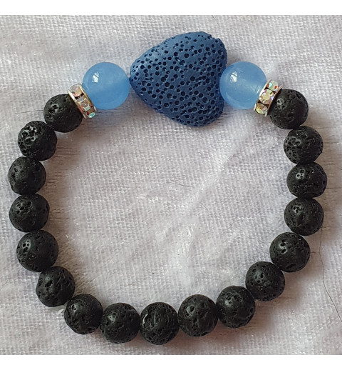 Armband Herz blau