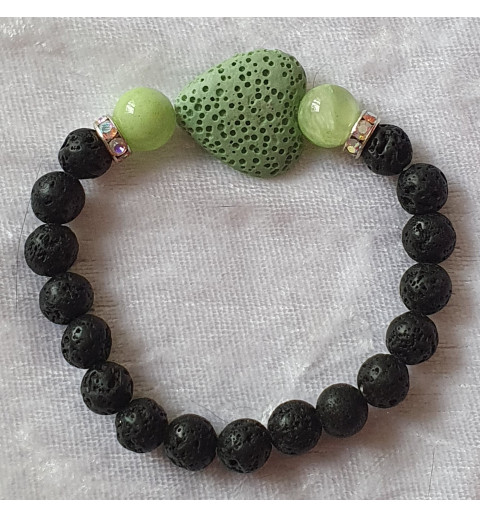 Armband Herz grün