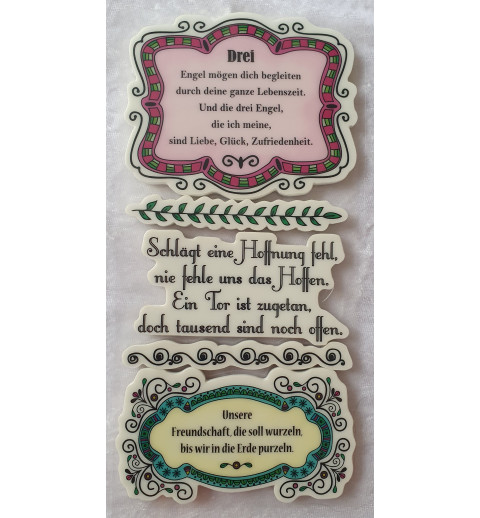 Stempel mit Sprüche
