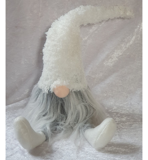 Wichtel weiss/glitzer
