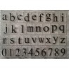 Clear Stamps Kleinbuchstaben und Zahlen