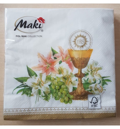 Servietten Kelch/Blumen