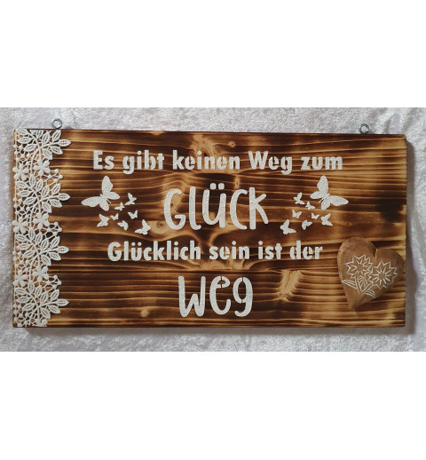 Schild Weg zum Glück.....