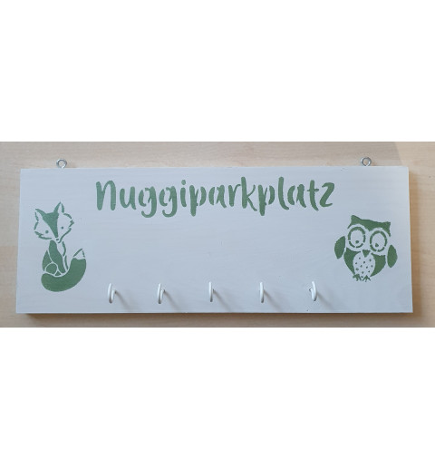 Nuggiparkplatz weiss/salbeigrün