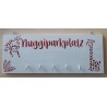 Nuggiparkplatz weiss/rot