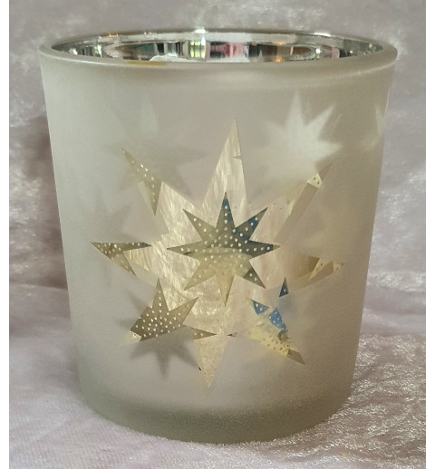Teelicht Glas Stern